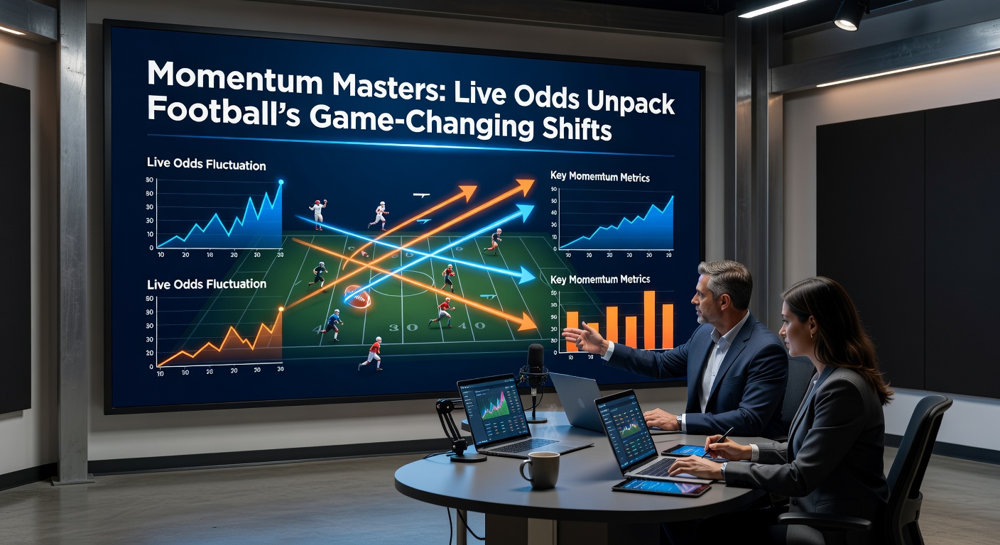 Dynamic graph illustrating live odds fluctuations during a high-stakes football match, highlighting momentum swings from halftime to late goals