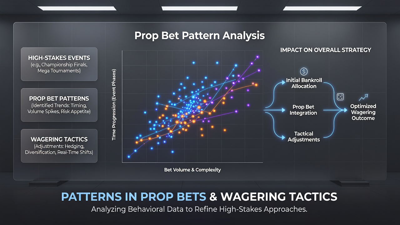 Visual representation of prop bet data trends during high-stakes sporting events