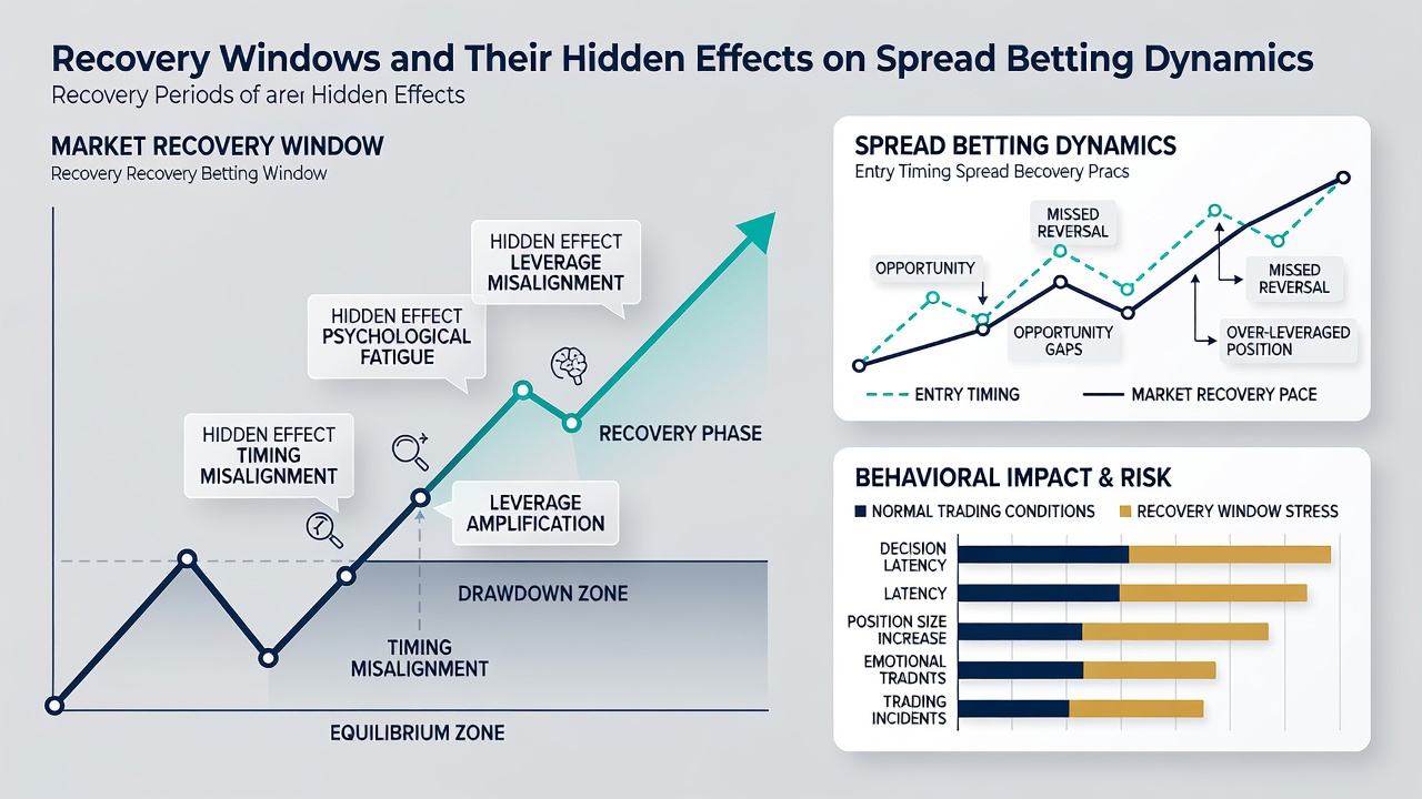 Traders reviewing spread betting terminals during a post-volatility recovery window at an international exchange