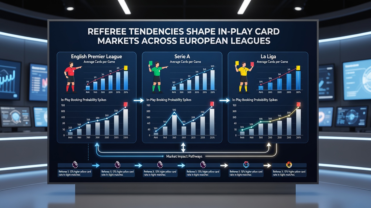 Live betting interface displaying card market odds during a football match